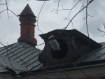 Печная труба и окно на кровле господского дома усадьбя Ясенево